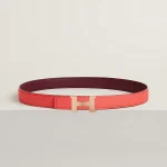Mini Constance belt buckle & Reversible leather strap 24 mm - Image 2
